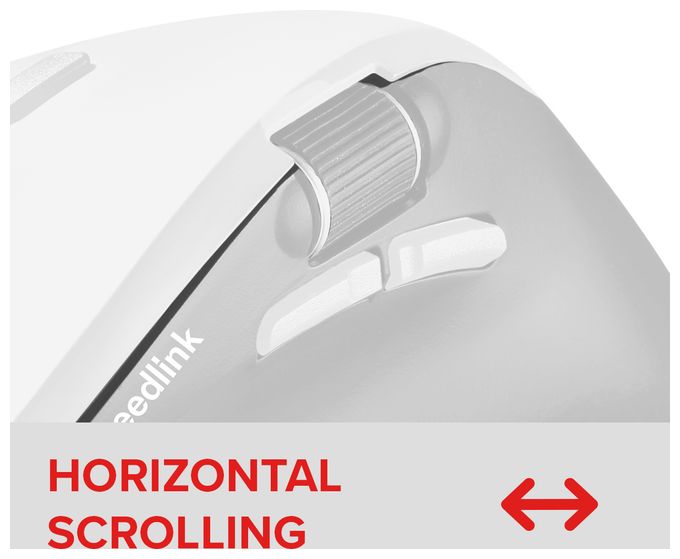 3200 DPI Gaming Maus Optisch  Libera Silent (Weiß) 