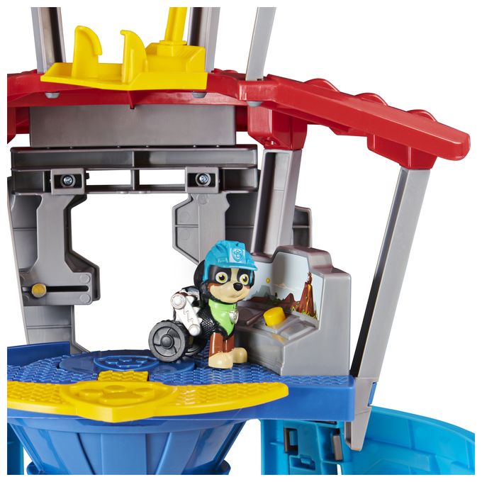 PAW Patrol Dino Rescue Hauptquartier-Spielset mit Geräuschen sowie exklusiver Rex-Figur und Fahrzeug, Spielzeug für Kinder ab 3 Jahren 