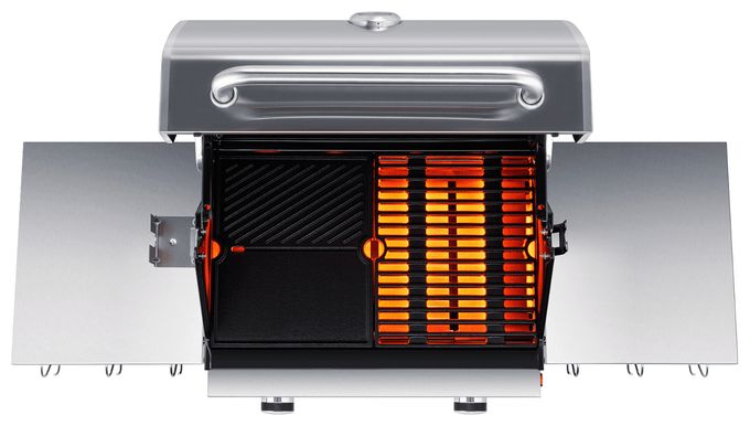 2800 W mit 540 x 320 mm Fläche  VG7000 Devils Choice Grillcenter (Schwarz/Metallisch) 