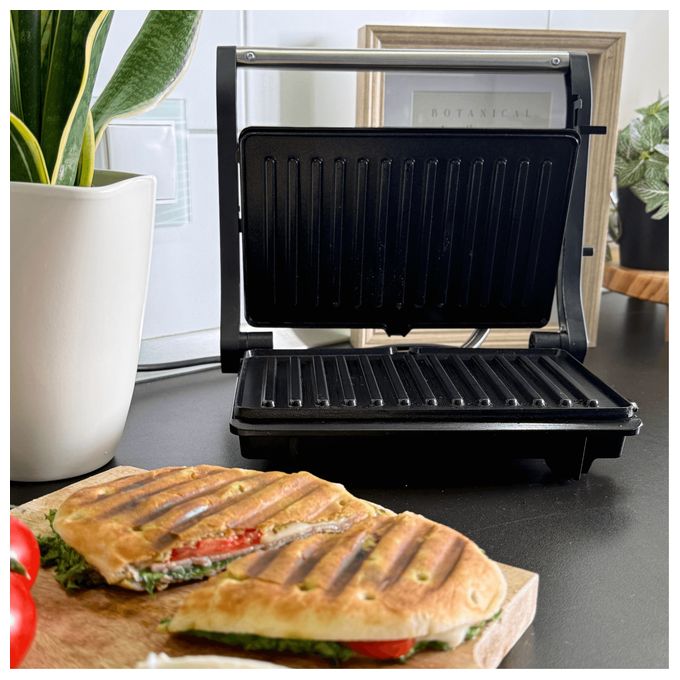 1000 W mit 230 x 145 mm Fläche  FG10 Grillino Kontaktgrill (Schwarz) 