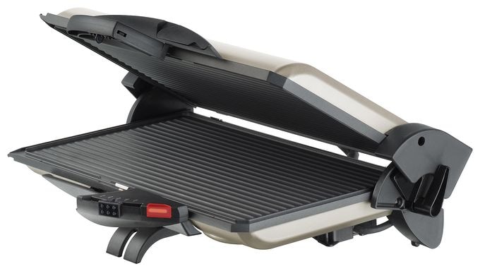 2000 W mit 370 x 230 mm Fläche  PG 4.4 Kontaktgrill (Schwarz, Champagner) 