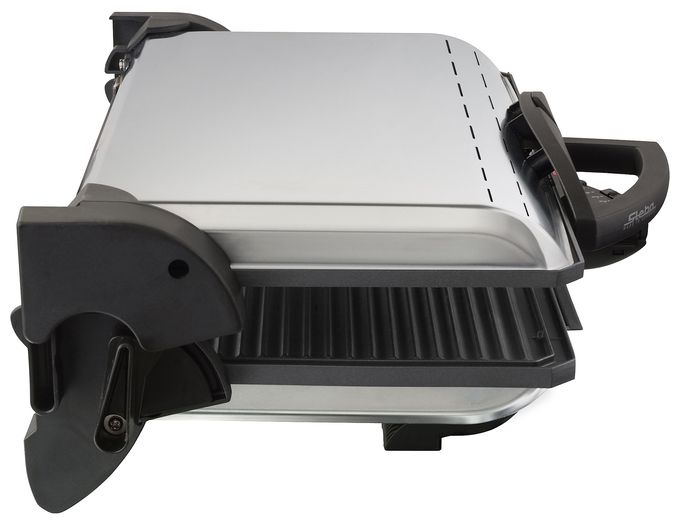 2000 W mit 370 x 230 mm Fläche  PG4.3 Kontaktgrill (Schwarz/Chrom) 