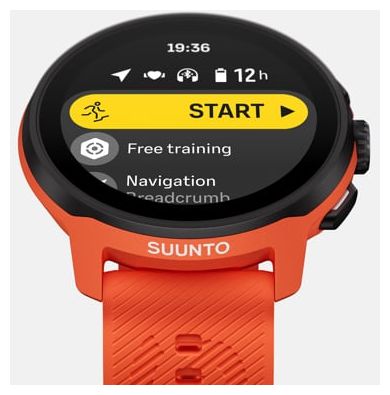 Digital 46 mm Smartwatch Rund 480 h  Run (Schwarz, Orange) 