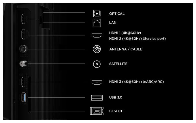 LCD/TFT 165,1 cm (65 Zoll) Fernseher 4K Ultra HD VESA 200 x 200 mm 65P6L 
