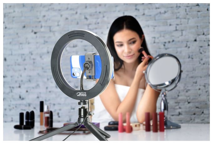 Selfie-Licht 198 mm Universal  Selfie Ring (Schwarz) 
