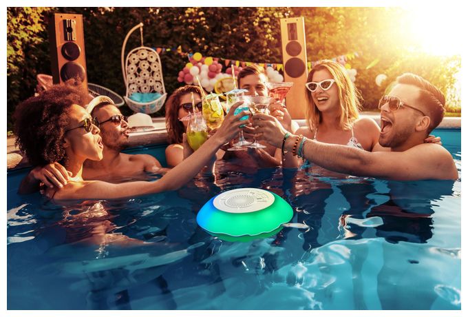 5 W IPX7 Laufzeit bis 3 h  Water Floating (Weiß) 