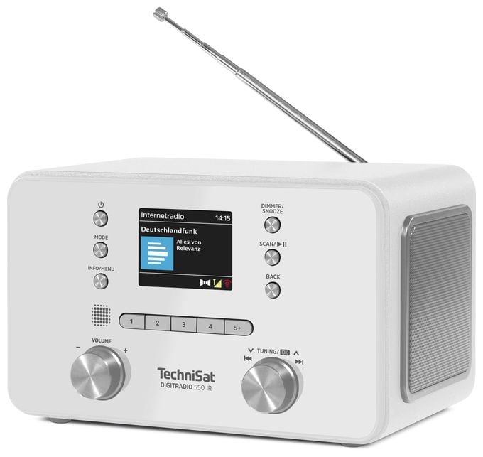 Bluetooth DAB+, FM Radio Persönlich  DigiRradio 550 IR (Weiß) 