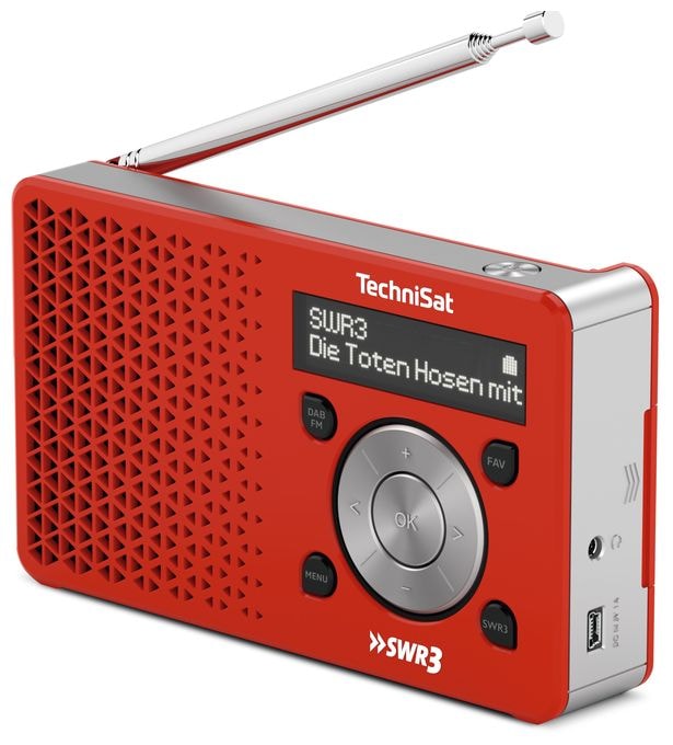 DAB+, FM Radio Persönlich  DigitRadio 1 (Rot, Weiß) 