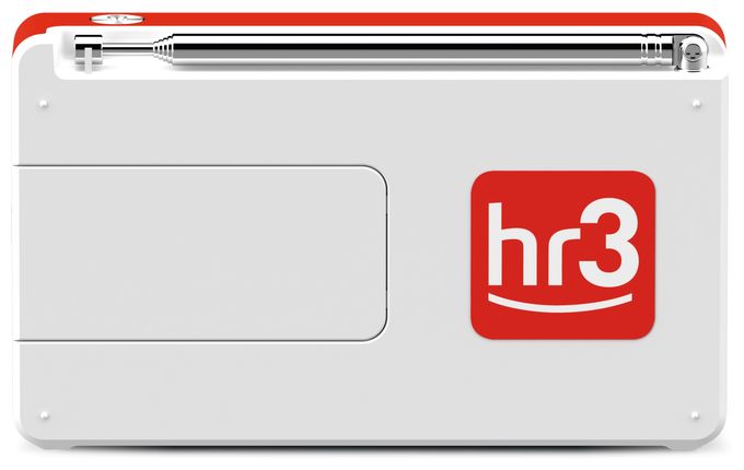 DAB, DAB+, UKW Radio Tragbar  Digitradio 1 hr3 Edition (Rot, Weiß) 