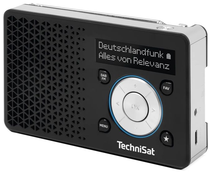 DAB, FM Radio  DigitRadio 1A (Schwarz, Weiß) 