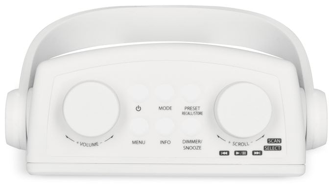Bluetooth DAB+, FM Radio Tragbar Wasserfest IPX5  Digitradio 30 V2 (Weiß) 