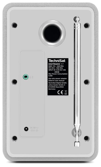 Bluetooth DAB+, FM Radio Tragbar  DigitRadio 317 (Weiß) 