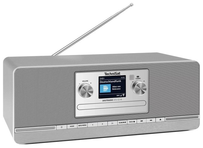 Bluetooth DAB+, FM Radio Internet  DigitRadio  372CD IR (Anthrazit, Silber) 