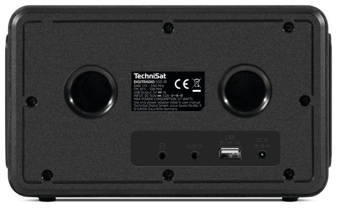 Bluetooth DAB+, FM Radio Persönlich  DigitRadio 550IR (Schwarz) 
