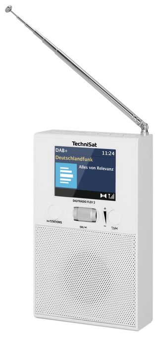 Bluetooth DAB+, FM Radio Tragbar  DigitRadio Flex 2 (Weiß) 
