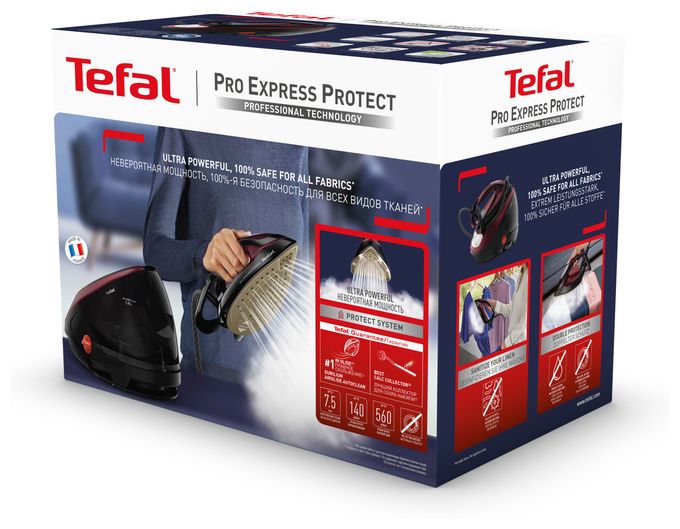 2600 W Dampfbügelstation 550 g/min  GV9230 Pro Express Protect (Schwarz, Burgund) 