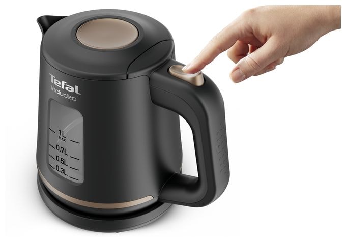 1,0 l Wasserkocher 2400 W  KI533811 Includeo (Schwarz) 