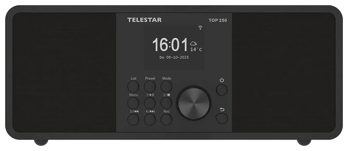 Bluetooth DAB+, FM Radio Internet  Top 250 (Schwarz) 