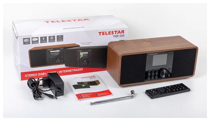 Bluetooth DAB+, FM Radio Internet  Top 250 (Holz) 