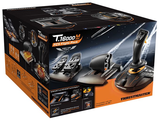 Analog / Digital Flugsimulation für PC  T.16000M FCS Flight Pack (Schwarz) 