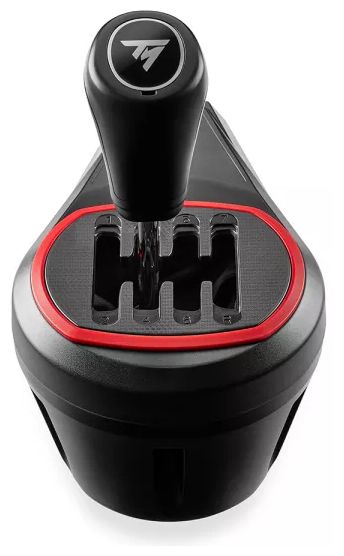 Schalthebel-Erweiterung für Rennlenkrad PlayStation 5, PlayStation 4, Xbox One, Xbox Series S, Xbox Series X, PC PS5, PS4, Xbox One and Xbox Series X|S Thrustmaster Force Feedback racing wheels Kabelgebunden  TH8S (Schwarz, Rot) 