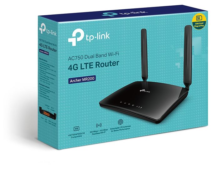 WiFi 5 Router Dual-Band (2,4 GHz/5 GHz) 300 Mbit/s Archer MR200 