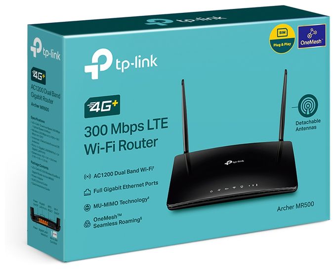 WiFi 5 Router Dual-Band (2,4 GHz/5 GHz) Archer MR500 WiFi 5 Router Dual-Band (2,4 GHz/5 GHz) 