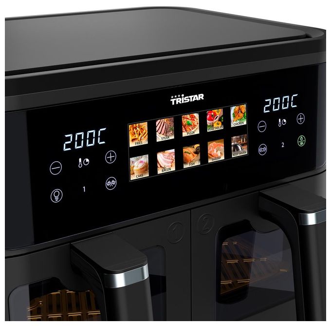 Doppel Heißluftfritteuse 9 l 2500 W  FR-9075 (Schwarz) 