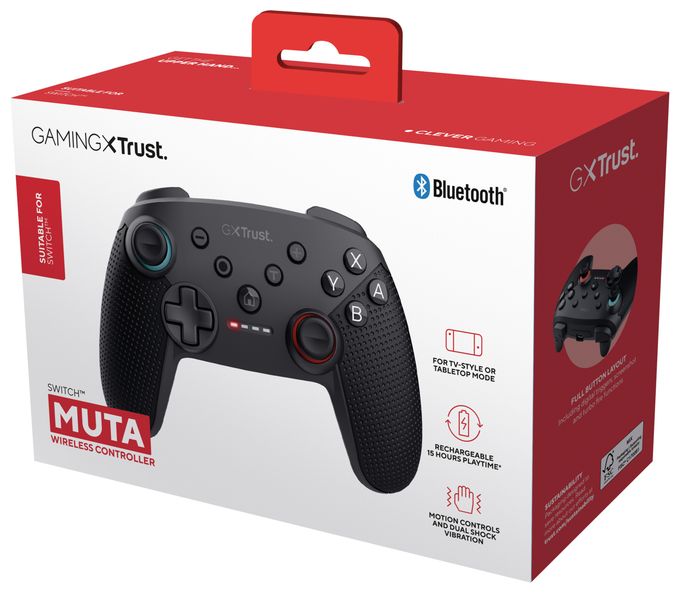 Analog / Digital Gamepad für Nintendo Switch, Nintendo Switch Lite, Nintendo Switch OLED  GXT1246 Muta (Schwarz) 
