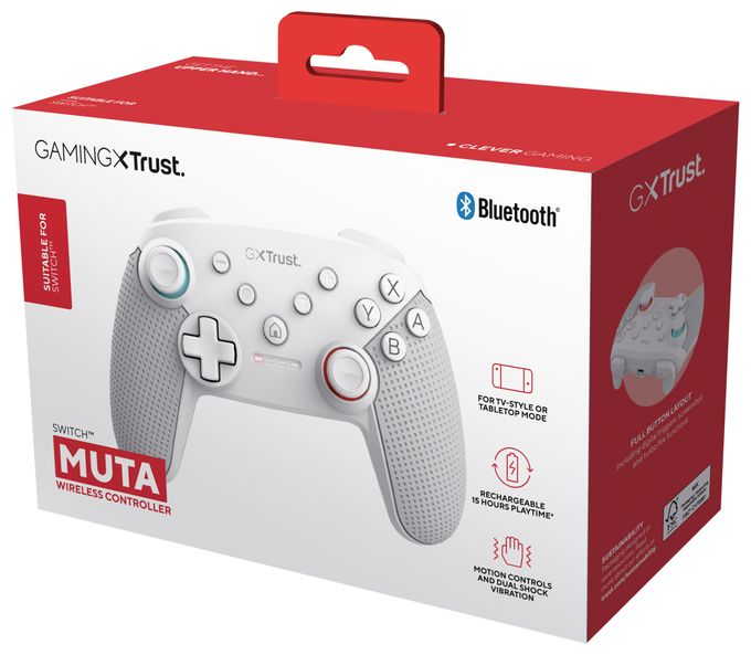 Gamepad für Nintendo Switch, Nintendo Switch Lite  GXT1246 Muta (Weiß) 