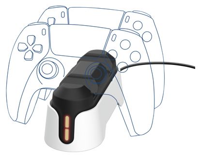 Ladestation PlayStation PS5 Kabelgebunden  GXT228 Dual (Schwarz, Weiß) 