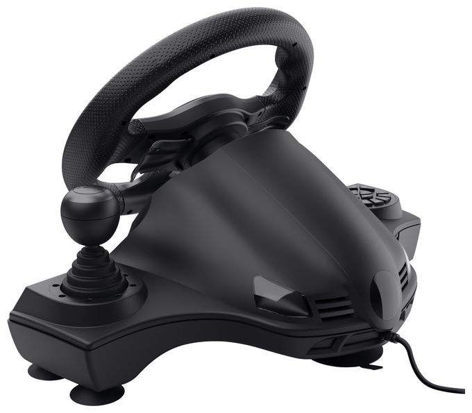 Lenkrad + Pedale für Nintendo Switch, PlayStation 4, Xbox One S, Xbox One X, Xbox Series S, Xbox Series X  GXT289 Movi (Schwarz) 