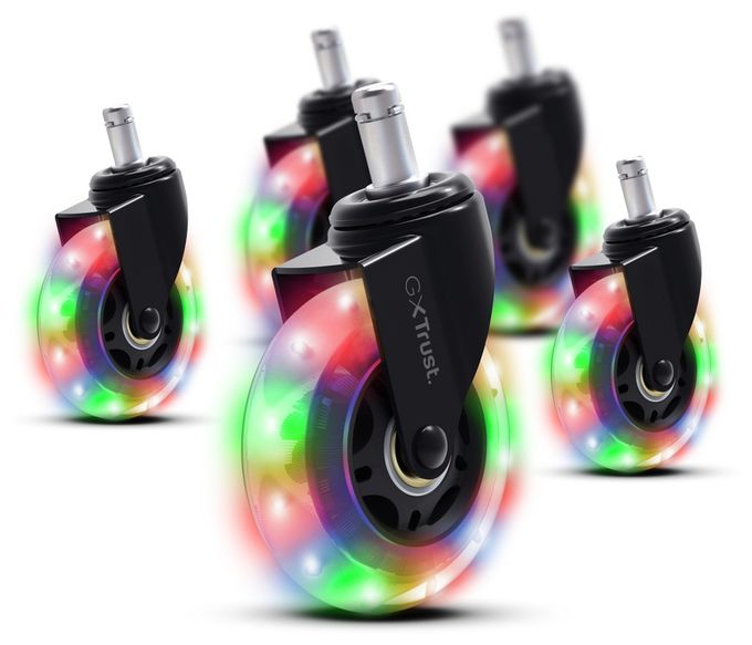 Nachlaufrad  GXT701 Gel Rollen für Gaming-Stuhl (Schwarz) 