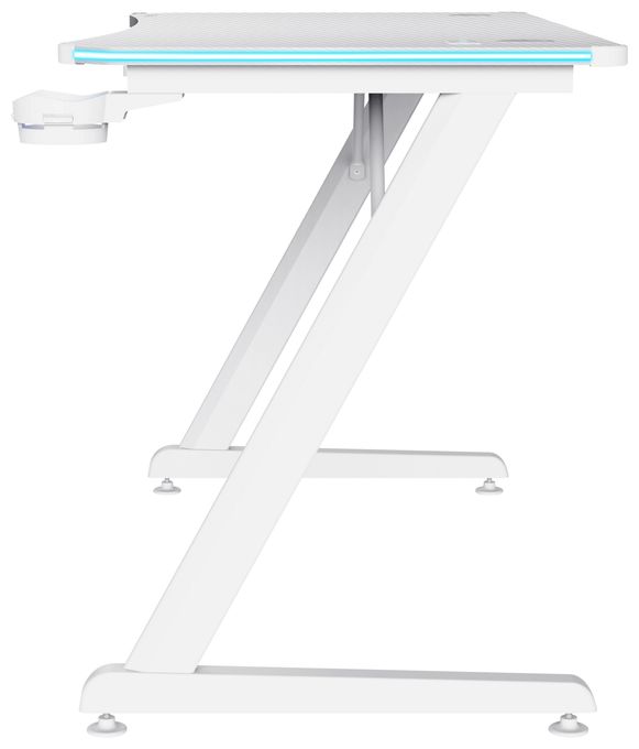 bis 150 kg  GXT709 Luminus RGB Gamingtisch (Weiß) 
