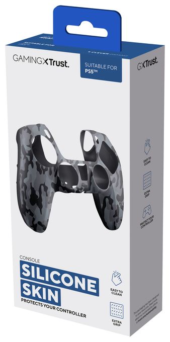 Gaming-Controllergehäuse PlayStation PS5  GXT748 Controller Skin (Schwarz, Grau) 