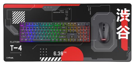 Mauspad  GXT759 XXL (Schwarz, Rot) 