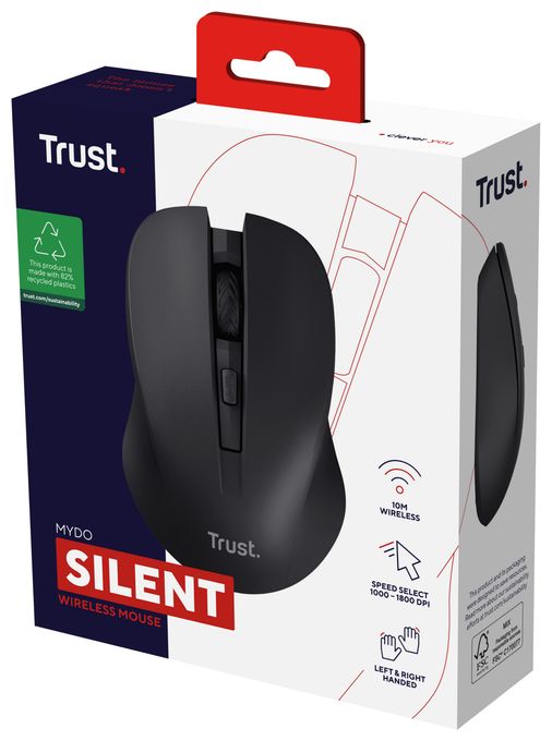 1800 DPI Büro Maus Optisch  Mydo (Schwarz) 