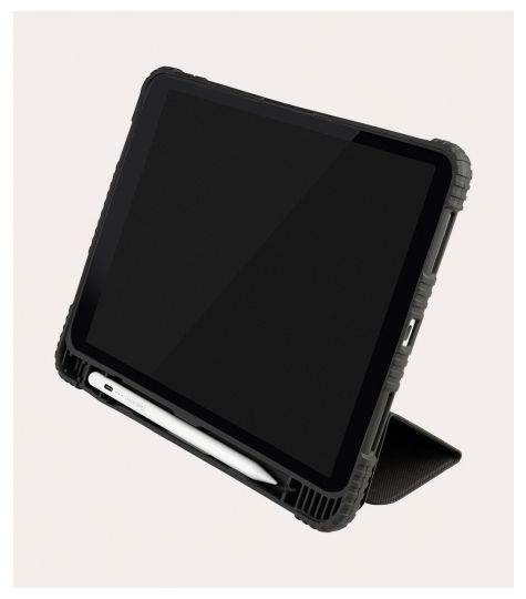 Folio aus Kunststoff für Apple iPad 10.9" 10th gen 2022 iPad A16 (2025) bis 27,7 cm (10.9") mit Magnetverschluss (Schwarz) Educo 