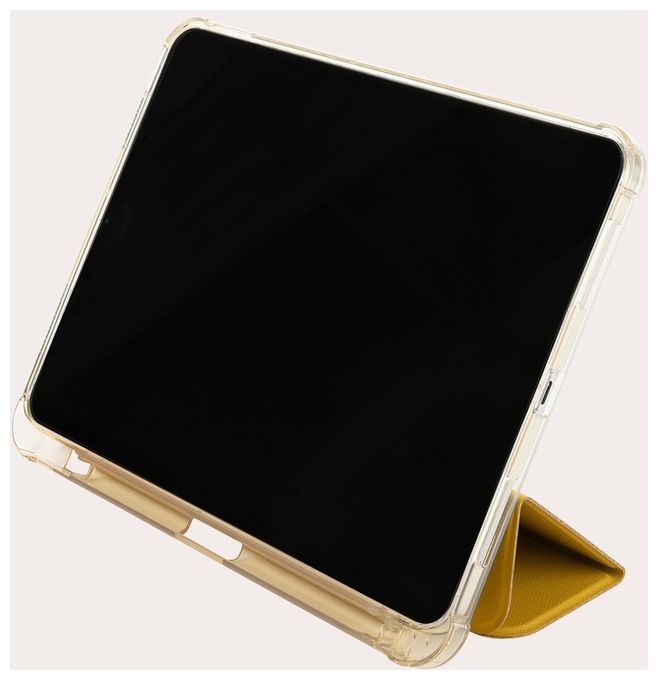 Folio aus Polycarbonat, Thermoplastische Polyurethane (TPU) für Apple iPad 10.9" 10th gen 2022 bis 27,7 cm (10.9") Schockresistent (Transparent, Gelb) IPD1022ST-DY 