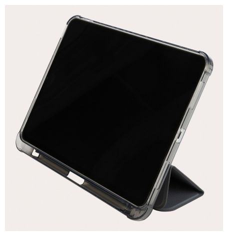 Folio aus Polycarbonat, Thermoplastische Polyurethane (TPU) für Apple iPad 10.9" 10th gen 2022 bis 27,7 cm (10.9") Schockresistent (Grau, Transparent) IPD1022ST-G 