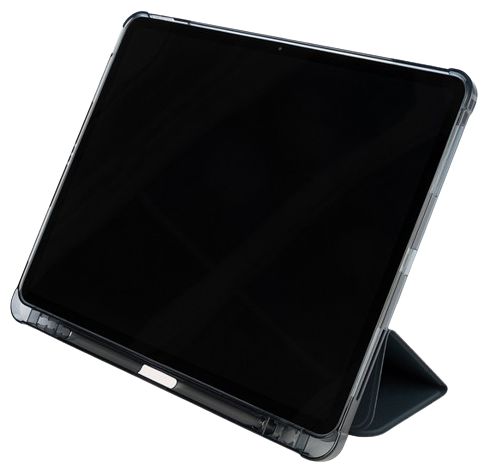 Folio aus Kunststoff für Apple iPad Pro 12.9" 4th gen. 2020 iPad Pro 12,9" 5th gen. 2021 iPad Pro 12,9" 6th gen iPad Air 13 M2 (2024) bis 33 cm (13") Schockresistent (Grau) IPDA13M2ST-BBK 