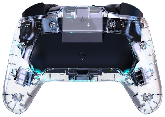 Gamepad für Nintendo Switch, Nintendo Switch 2, Nintendo Switch Lite, Nintendo Switch OLED  Afterglow Wave Wireless Controller (Durchscheinend) 