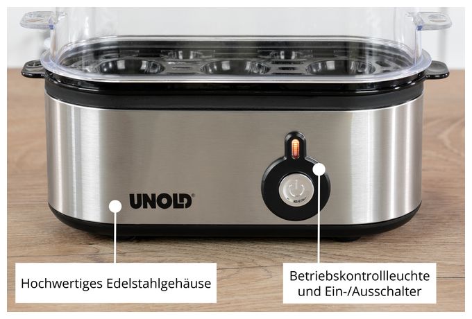 Eierkocher für 3 Eier  38610 Mini (Edelstahl) 