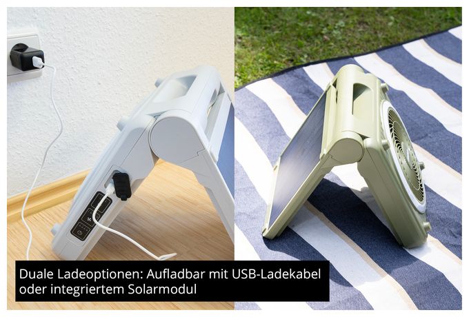 Handventilator  86516 Solar (Grün) 