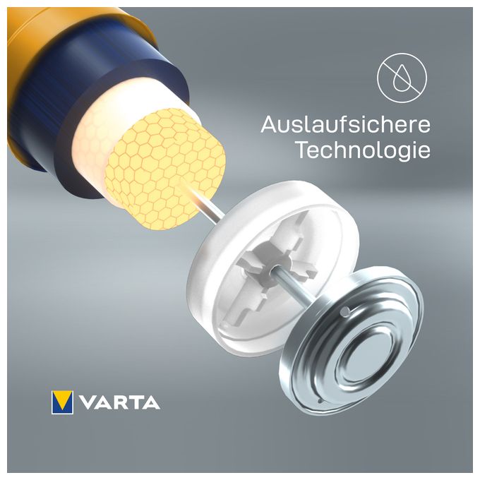 AAA Alkali 1,5 V 4 Stück  Longlife Batterie (Gold/Gelb) 