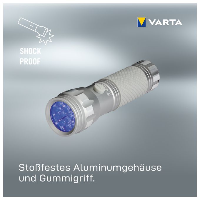UV Taschenlampe LED inkl. 3x AAA Batterien, UV Light, zum Prüfen & Verifizieren Banknoten, Fingerabdrücken, Hygienehelfer, zum Erkennen von Schmutzrückständen & Urin von Haustieren 