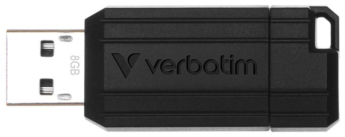 USB Typ-A Stick 8 GB  PinStripe (Schwarz) 
