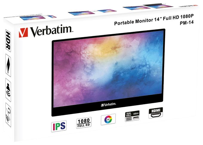 Full HD Monitor 35,6 cm (14 Zoll) 16:9 6 ms 220 cd/m²  PM-14 (Schwarz) 