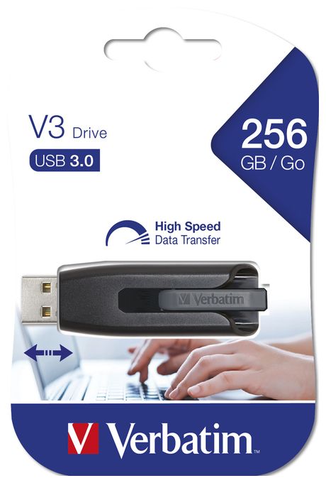 USB Typ-A Stick 256 GB  V3 (Schwarz) 