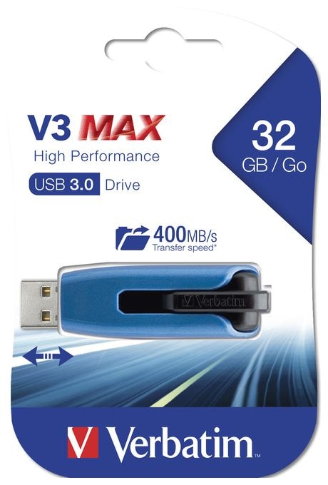 USB Typ-A Stick 32 GB  V3 MAX (Blau) 